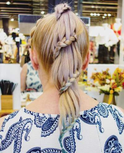 Carousel Braid On The Traditional Ponytail