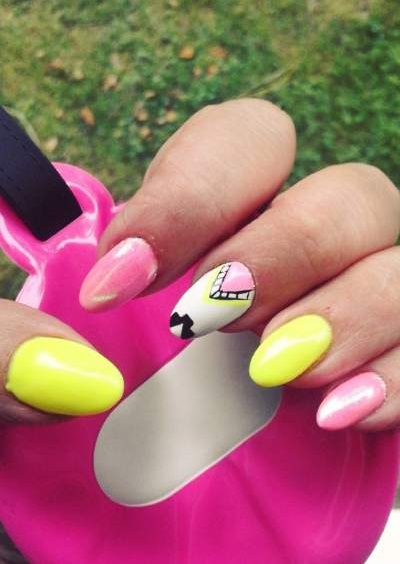 Colorful Neon Summer Nails Try At Your Home