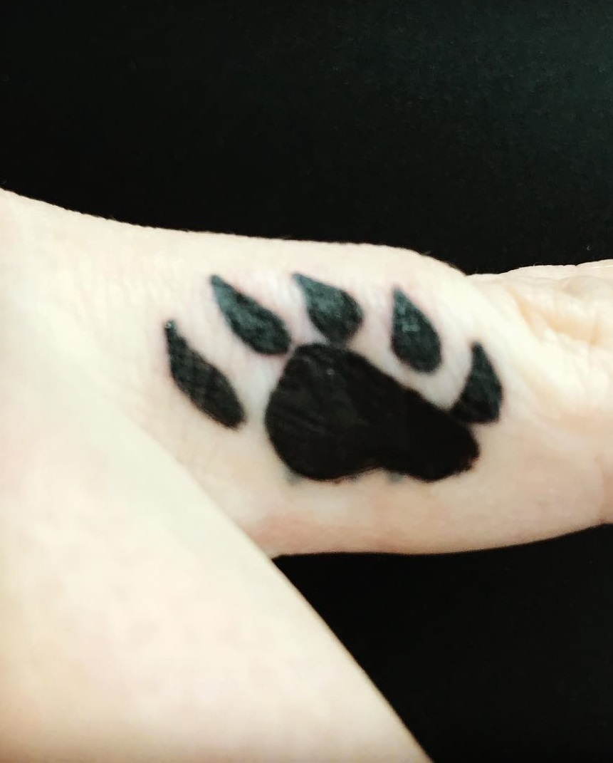 Cool Bear Paw Tattoo