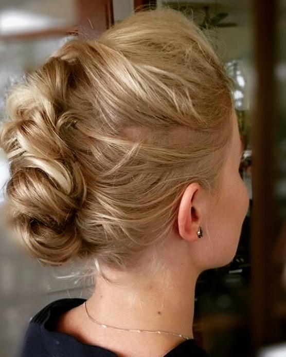 Cool Braided Messy Lace Hair Updo