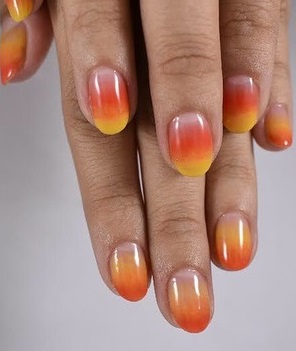 Double Tone Ombre Summer Nails