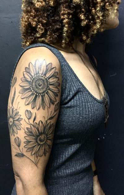 I Love These Sunflowers On Sleeve