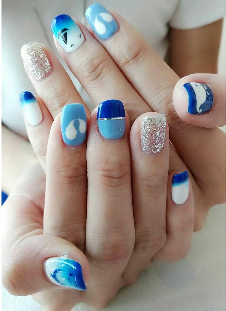Mindblowing Blue Nails For Summer