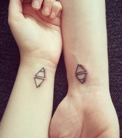 Natural Element Couple Tattoo Idea