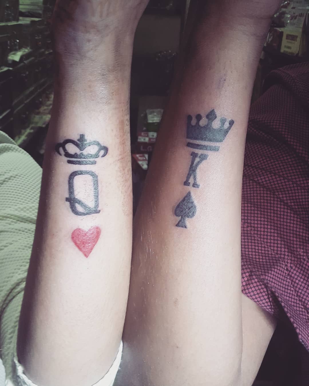 Perfect King & Queen Symbol Tattoo Idea