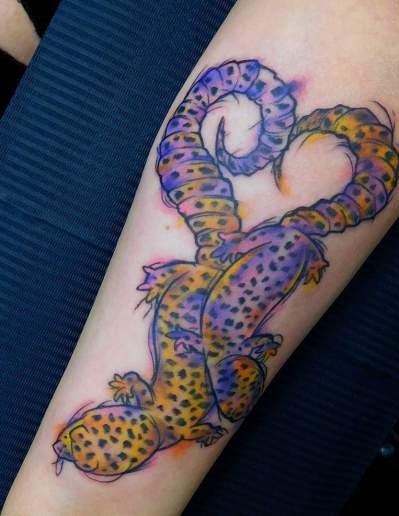 Rocking Leopard Geckos Tattoo