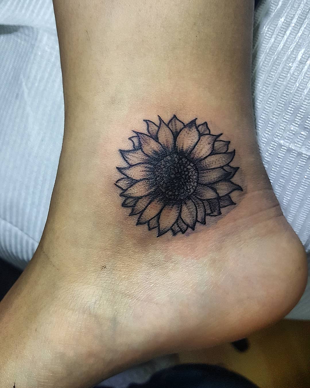 The Small Drawing On Ankle
