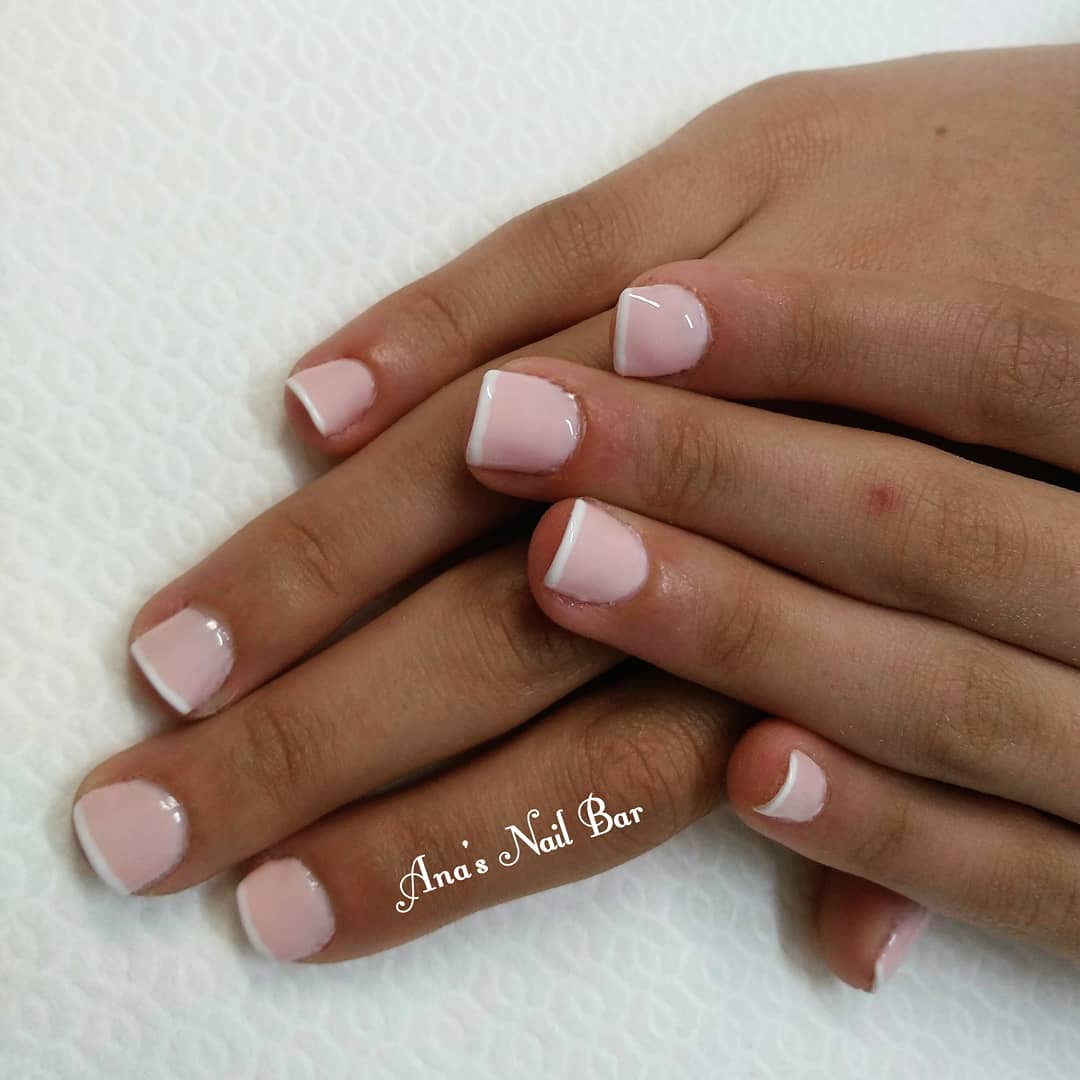 Simple French Manicure For Short Square Nails