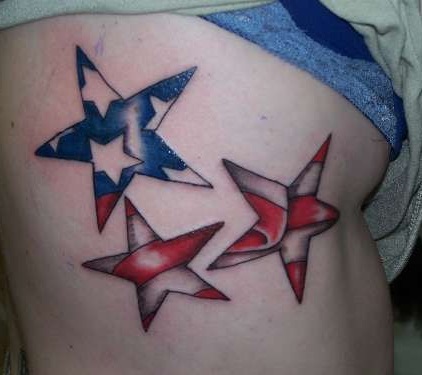 Stars And Stripes Tattoo For Fourth July