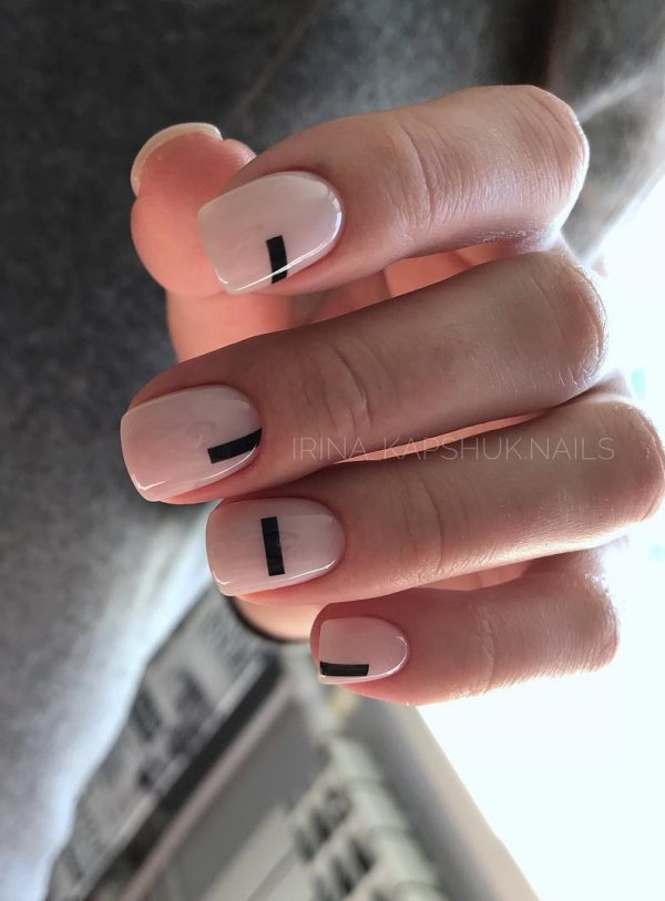Adorable geometric nails