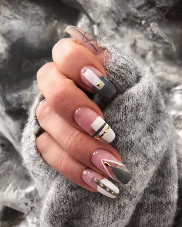 Awesome geometric nails