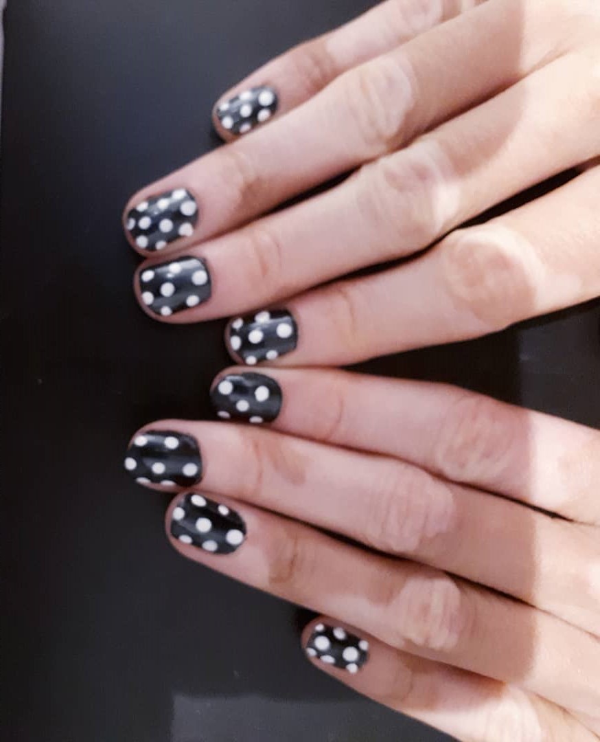 DIY Polka Dots Nails