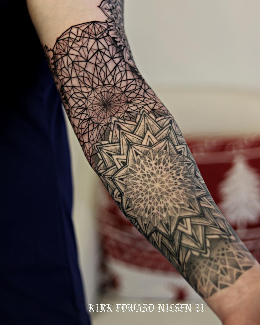 Exclusive Piece Of Geometric Tattoo On Arm