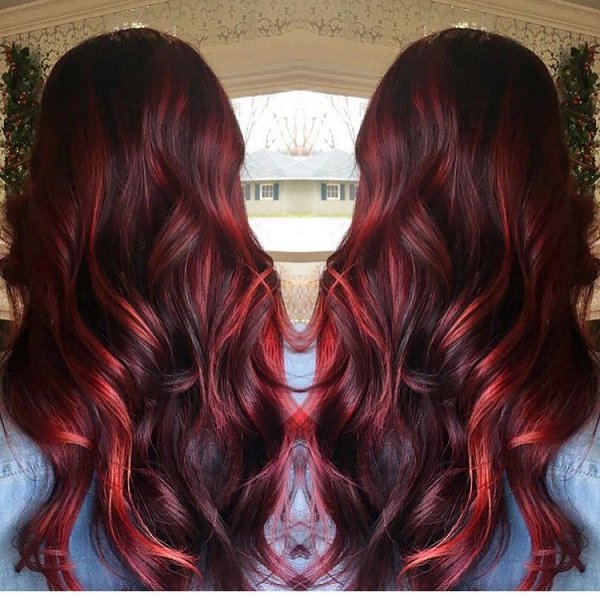In Vogue Black And Cherry Red Hair Color