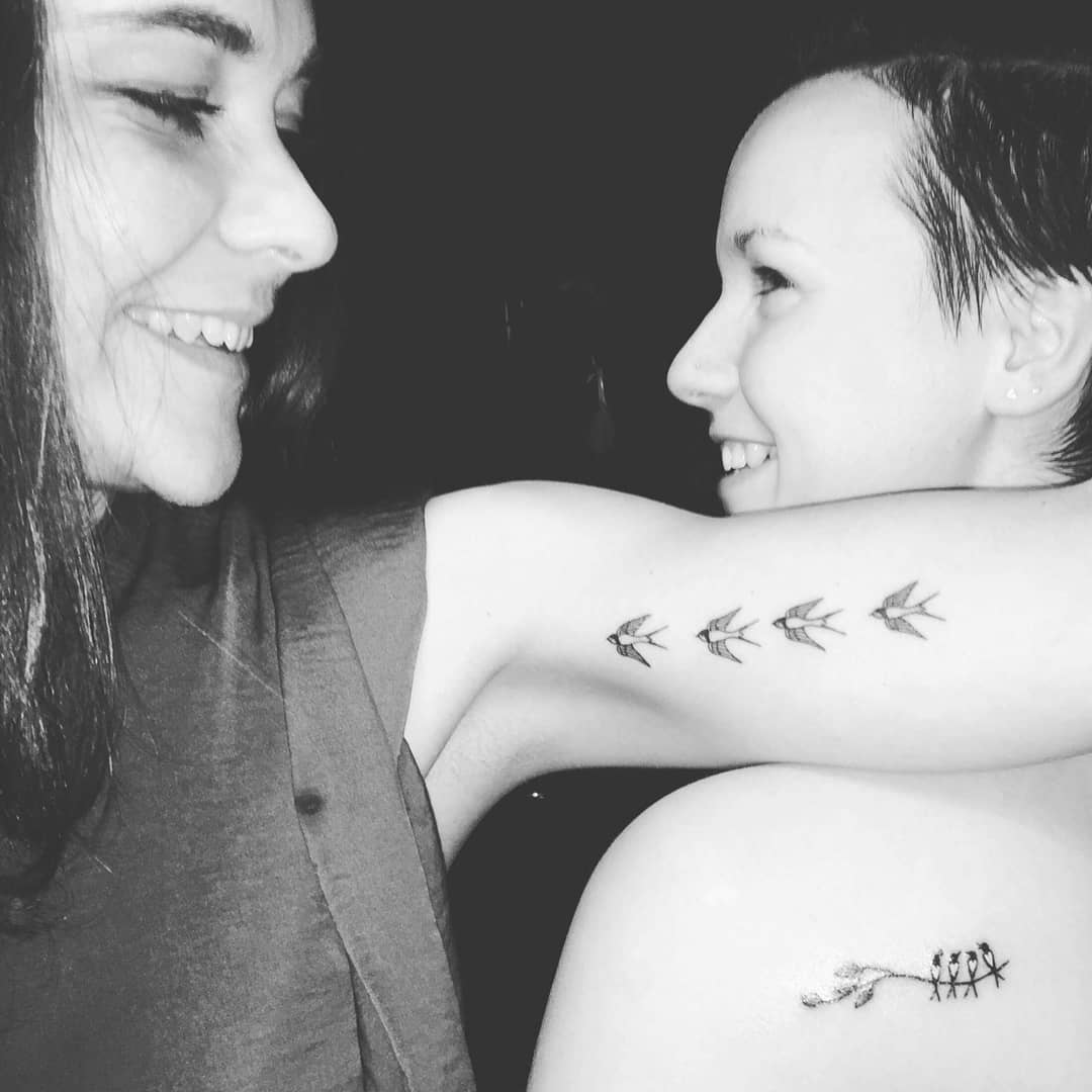Little Sparrow Tattoo For Sisters