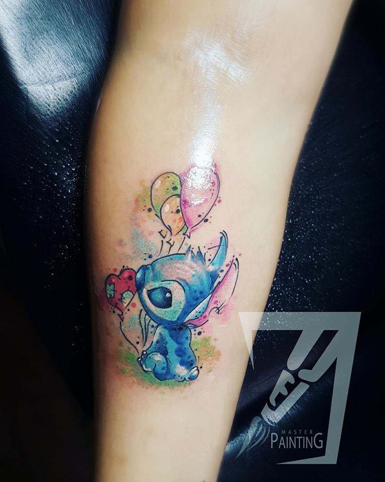 Water Color Disney Tattoo