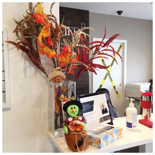 Funny Halloween office decor. Pic by med