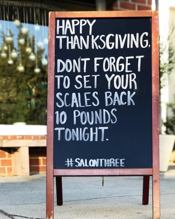 Don't forget to set your scales back 10 pounds tonight-Salonthree. Pic by sarawillnerhair
