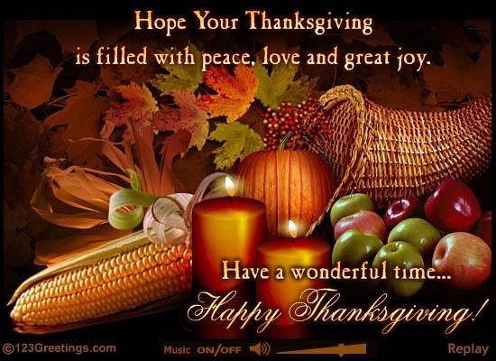 Hope your thanksgiving is filled with peace, love and great joy. Pic by Thanksgiving Pictures, Images, Photos, Wallpaper Free