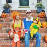 Pokemon onies Halloween family costume. Pic by noodletree