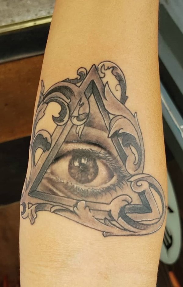 The all seeing eye is a popular tattoo choice because of its symbolism.