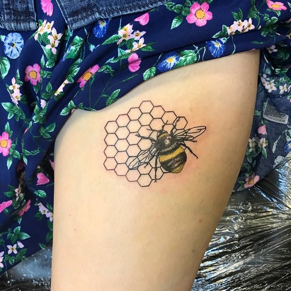 Unique Bee Tattoo Designs