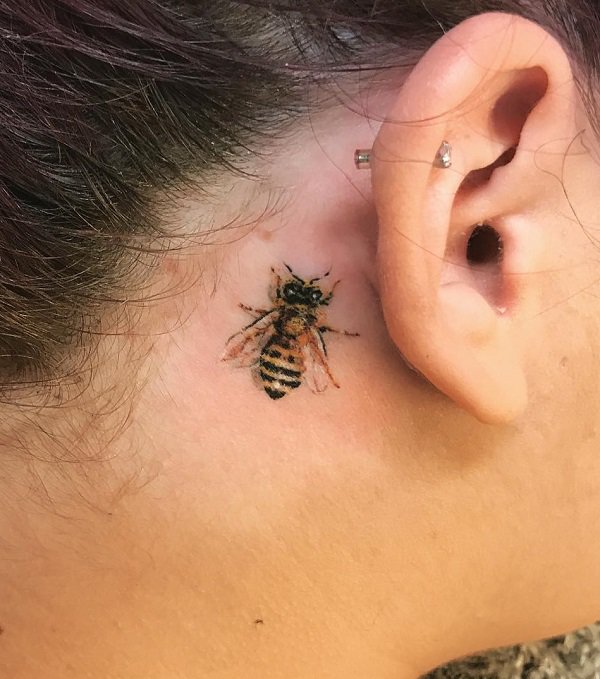 Back ear bee piece.