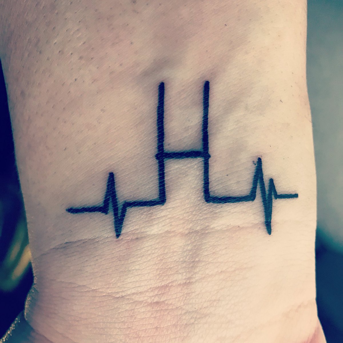 Beautiful Heartbeat Tattoo.