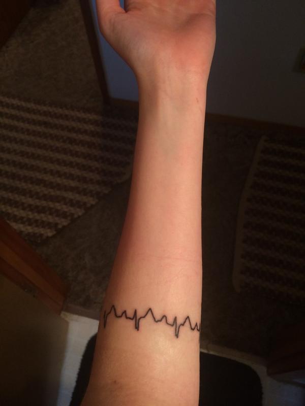 Fabulous Heartbeat Tattoo.