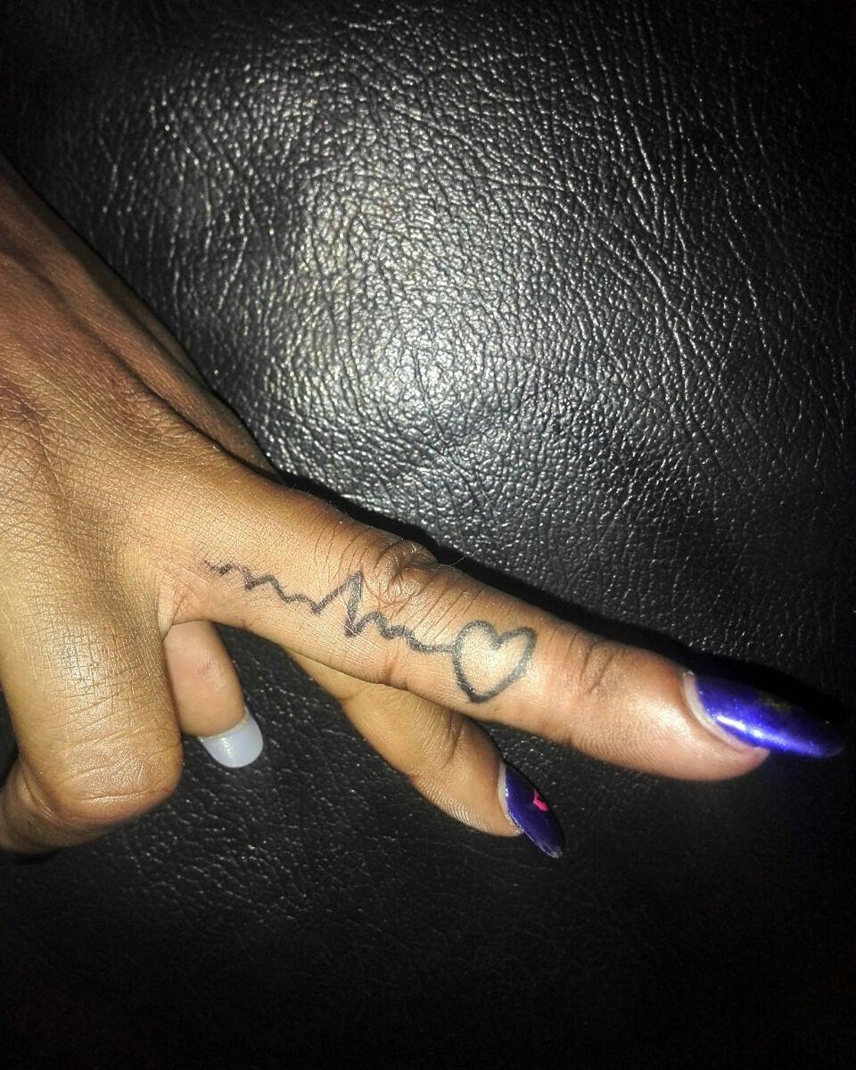 Finger Tattoo.