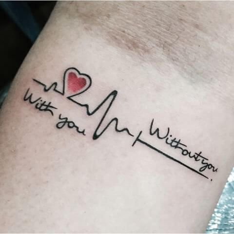 Heartbeat Tattoos For Men Ideas And Inspiration For Guys.