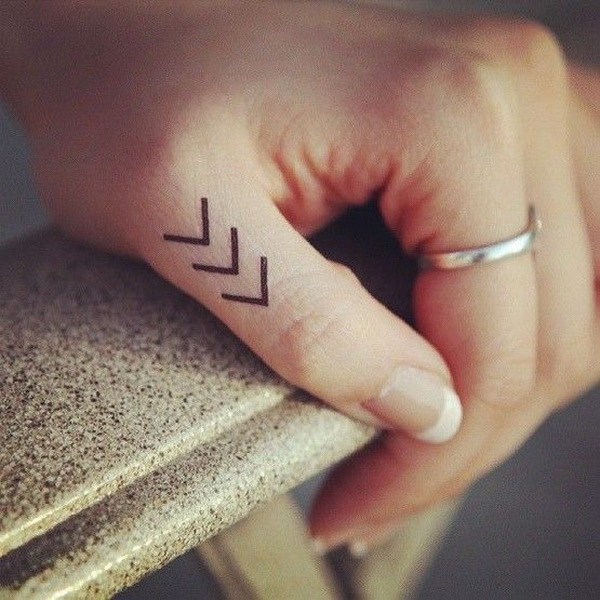Simple but beautiful finger tattoo design.
