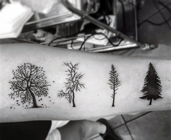 Ultimate tree tattoo for botany lover.
