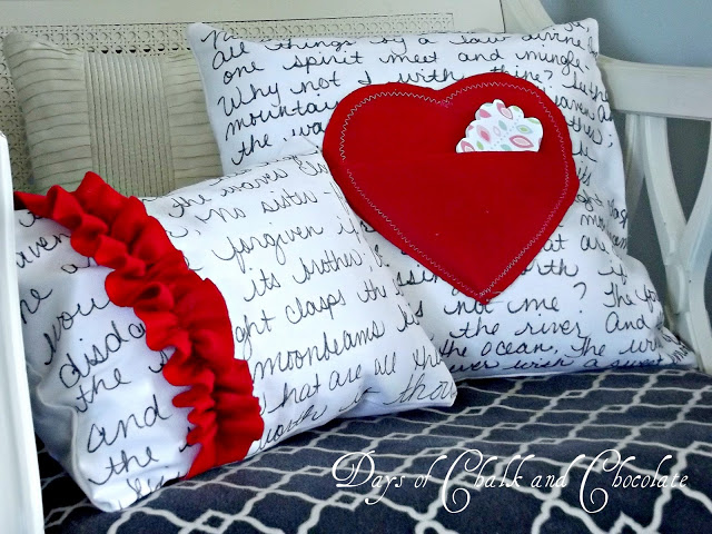 Exquisite love note pillow.