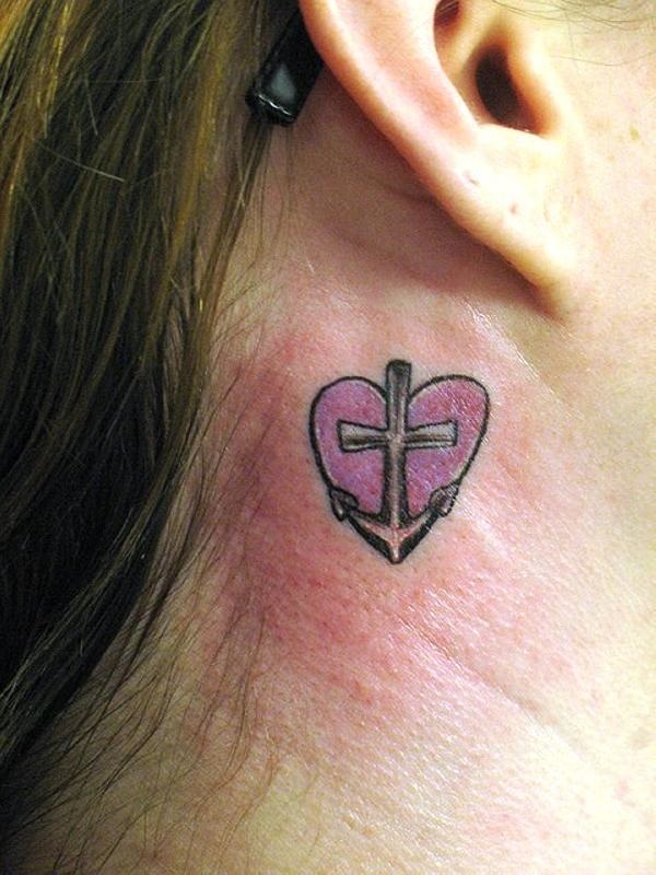 Inescapable cute and tiny tattoo ideas behind the ear is not so adorable.
