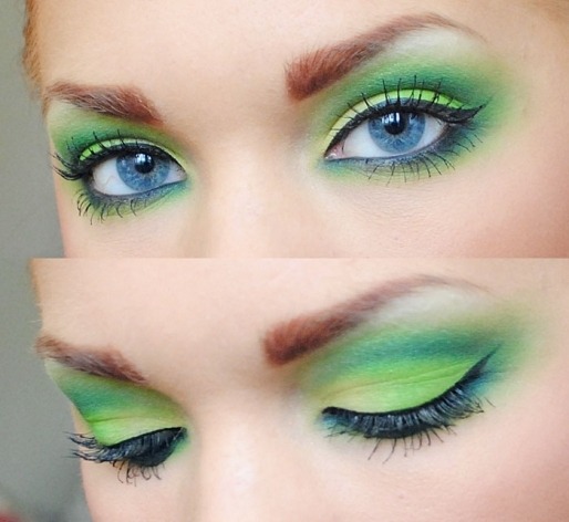 Amazing green eyes.