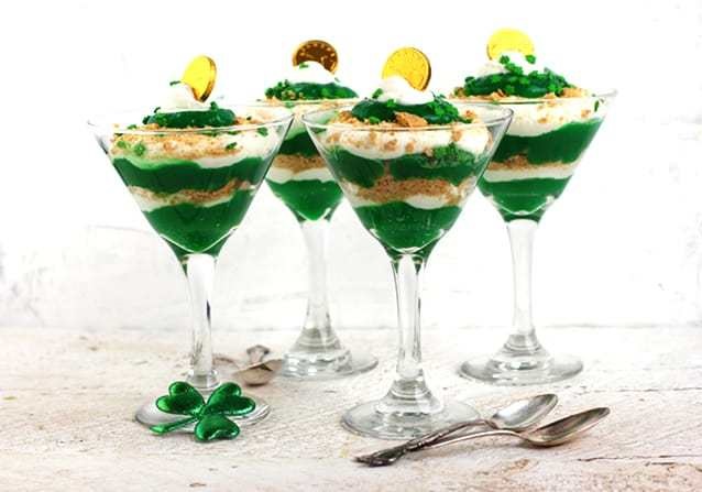 Green Trifle for St. Patricks Day.