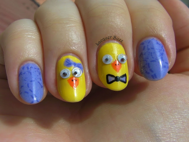 Charming chick nails for Easter.