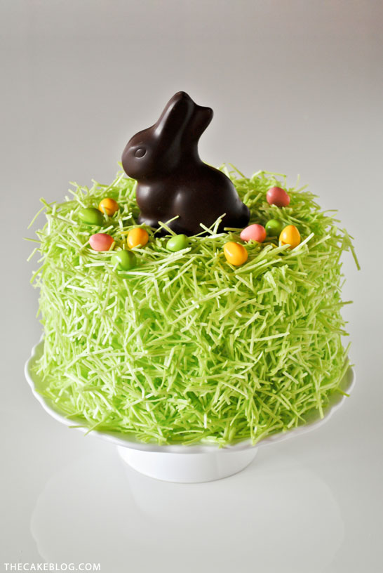 Delicius chocolate Easter bunny cake.
