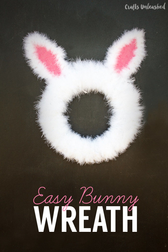 Fabulous easter bunny wreath.