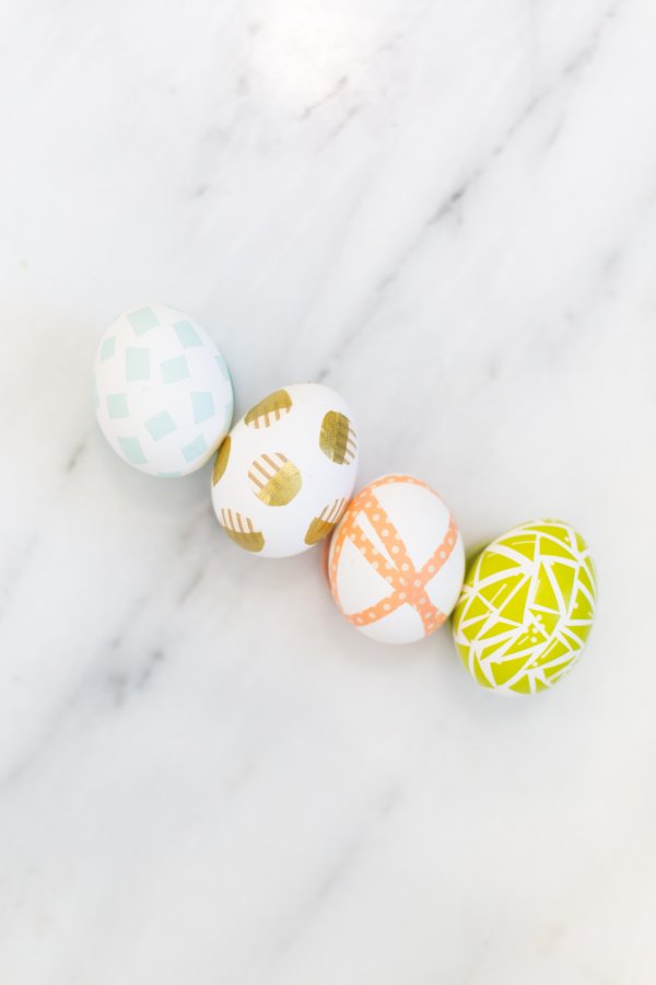 Washi tape Easter eggs.