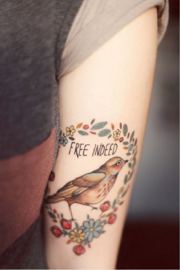 Bird is symbol of freedom.