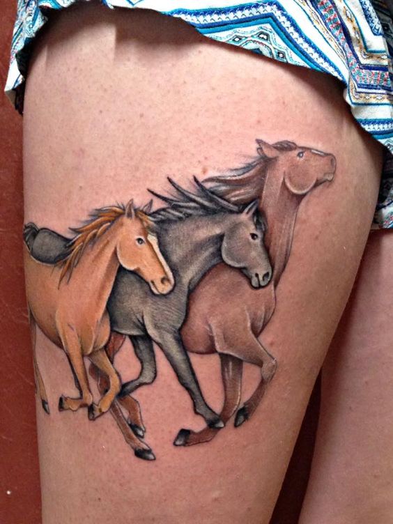 Couple of horses on thigh look amazing.
