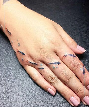 Nice tiny fishes on hand.