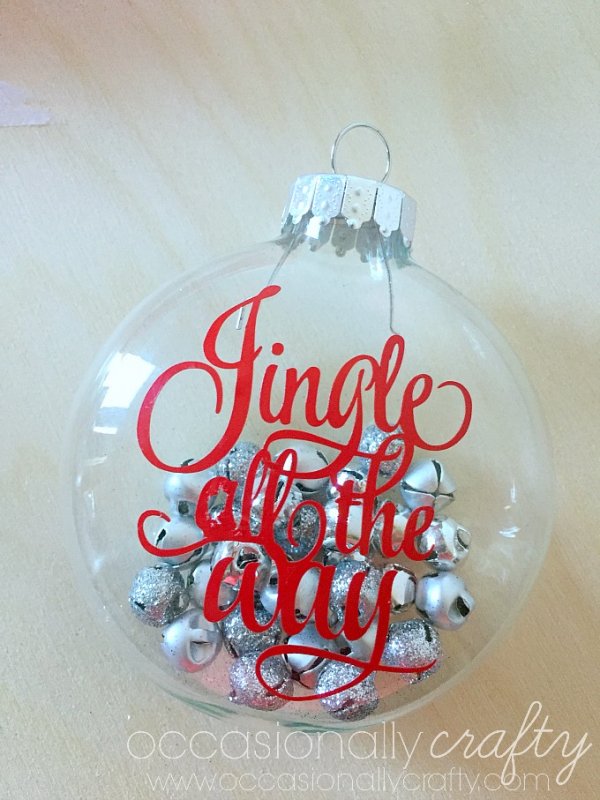 Charming jingle bell ornament.