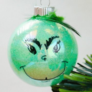 Easy diy grinch ornaments.