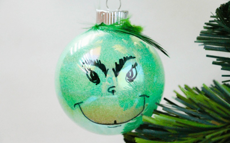 Easy diy grinch ornaments.