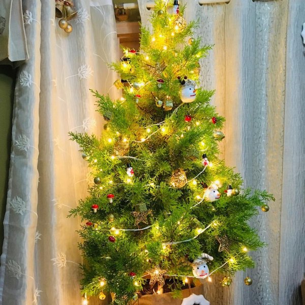 Graceful Christmas tree decoration.