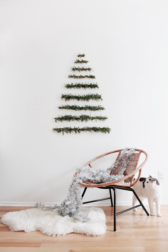 Perfect wall Christmas tree.