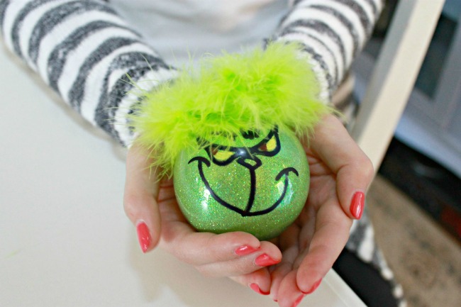 Sassy grinch ornament for Christmas tree.